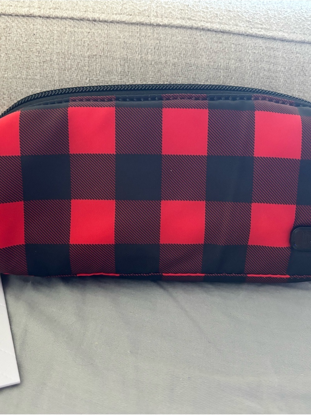 Lug Red and Black Buffalo Check Travel Toiletry Bag